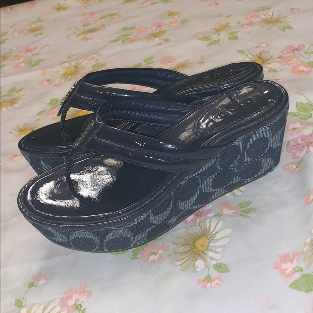 Navy Blue Women’s Coach Shoes sz 7b